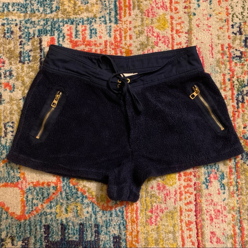 Tory Burch Navy Terrycloth Shorts